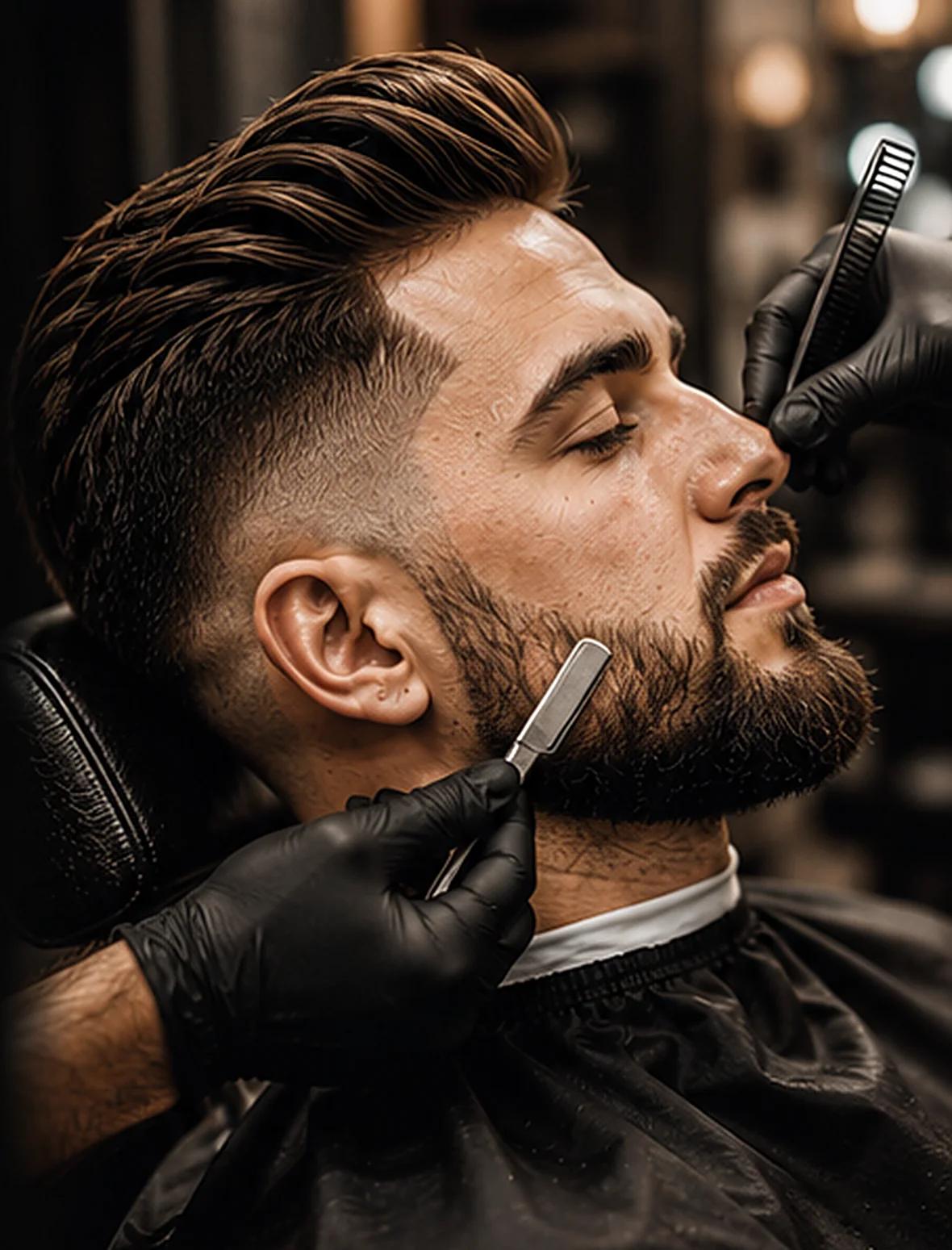 Porträt nach einem Schnitt bei Panaz Friseur Salon