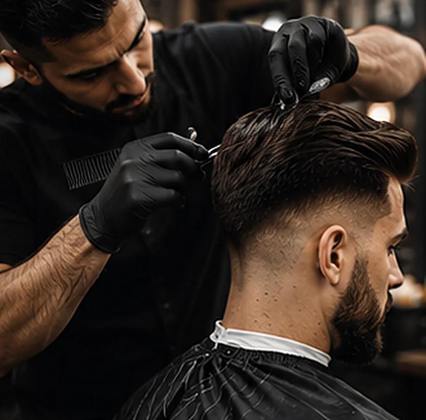 Schere beim Haarschnitt — Panaz Friseur Salon